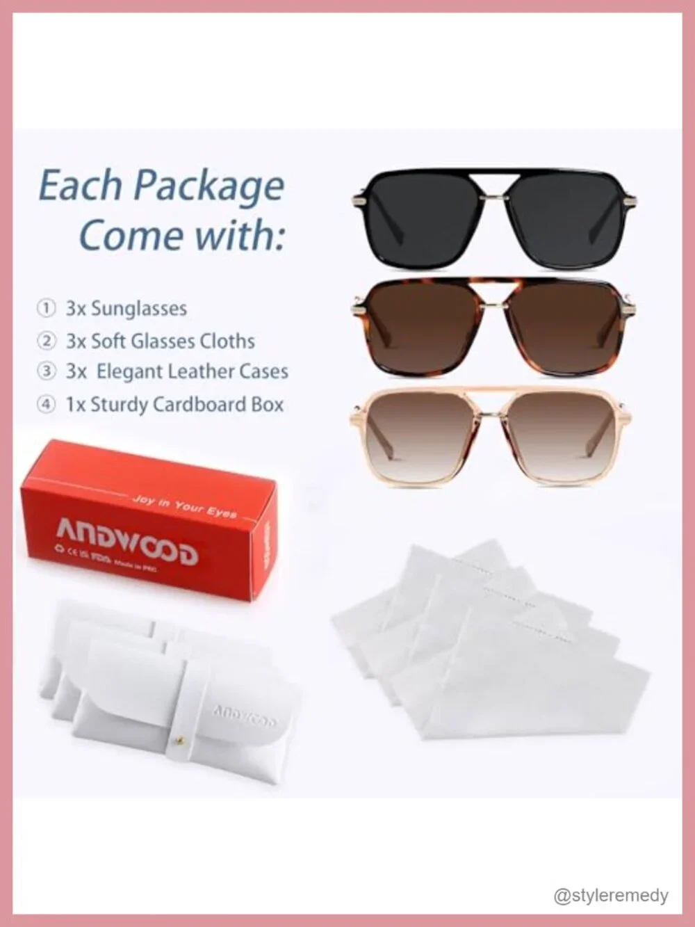 Retro Aviator Sunglasses Polarized Square Pilot Shades Unisex